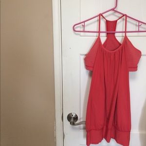 Lululemon Athletica Orange No Limits Workout Tank