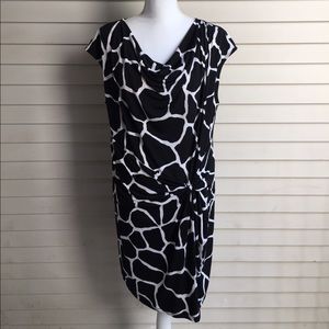 NWT Michael Kors Black & White Patterned Dress