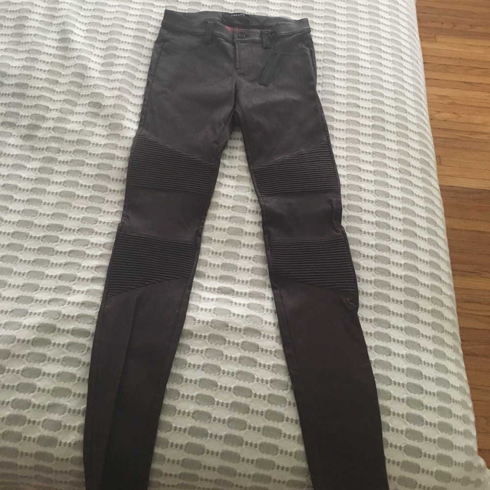 J Brand Leather pants Moto Style