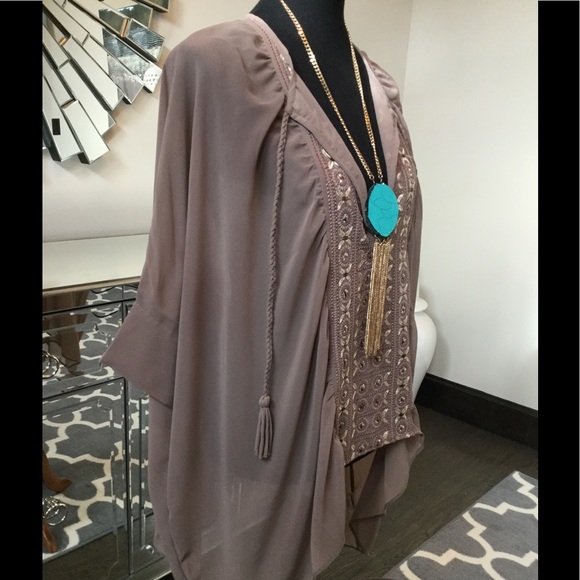 Firm Sale!🔥🔥Free People Drape Poncho - Picture 7 of 8