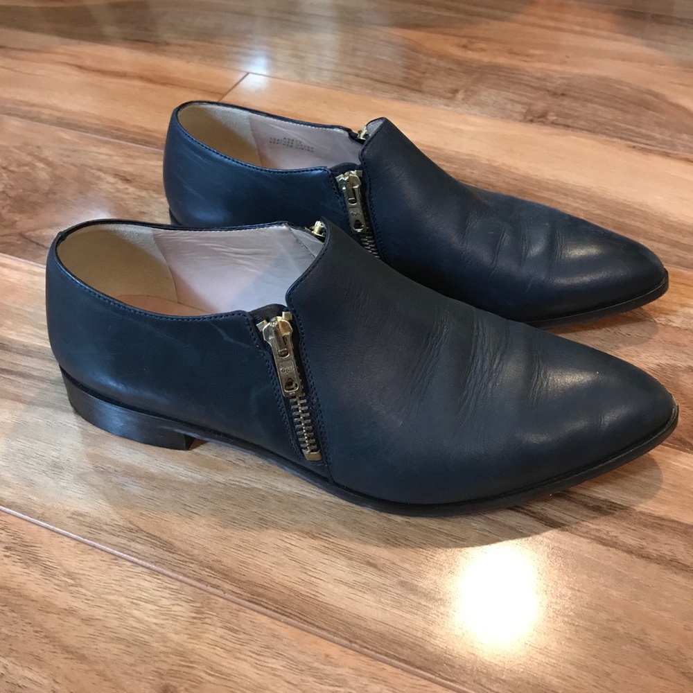 J. Crew Double Zip Leather Loafer