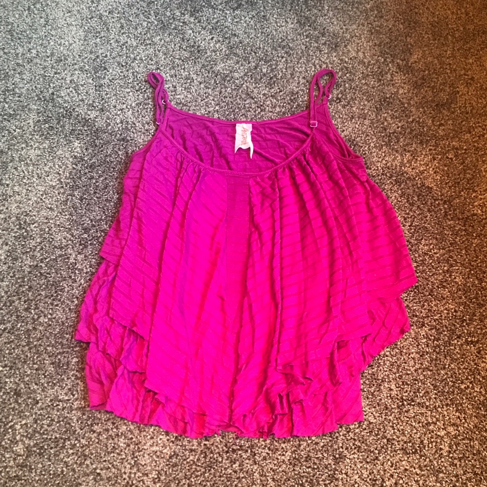 Pink Free People Tank Top