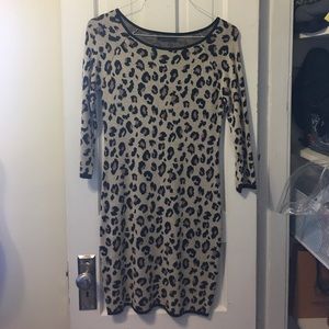 Velvet (brand) cheetah sweater dress