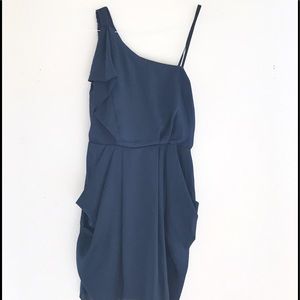 BCBGeneration One Shoulder "stormy sky" Dress.