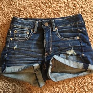 American eagle size 2 high waisted shorts !