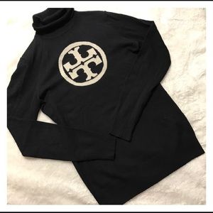 Tory Burch Womens Thin Turtleneck Wool Cashmere