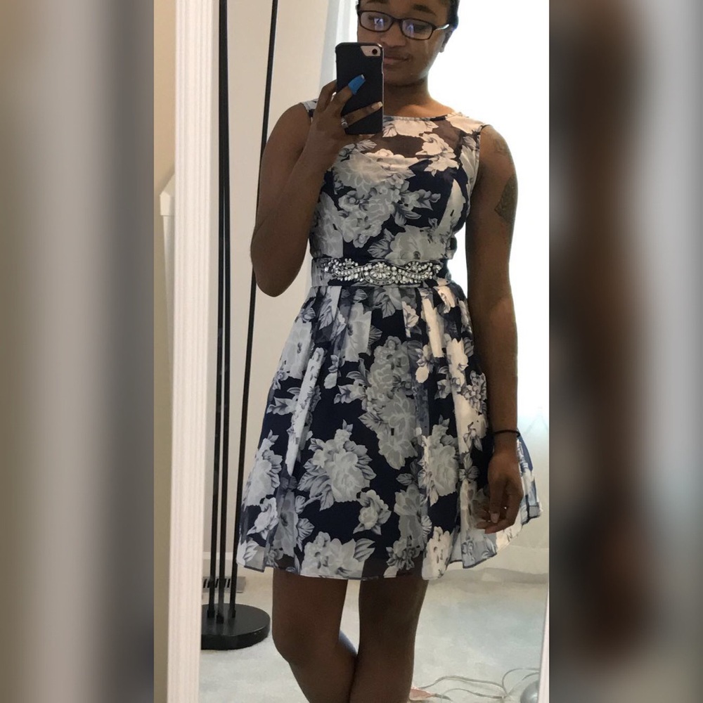 Blue Floral Dress