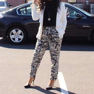 Jazzy Relaxed Fit High Waist Pants