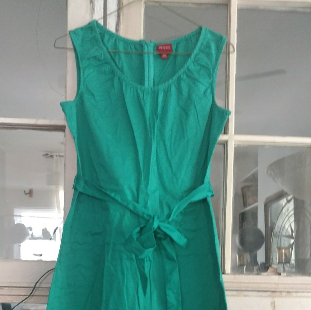 Teal sleeveless dress