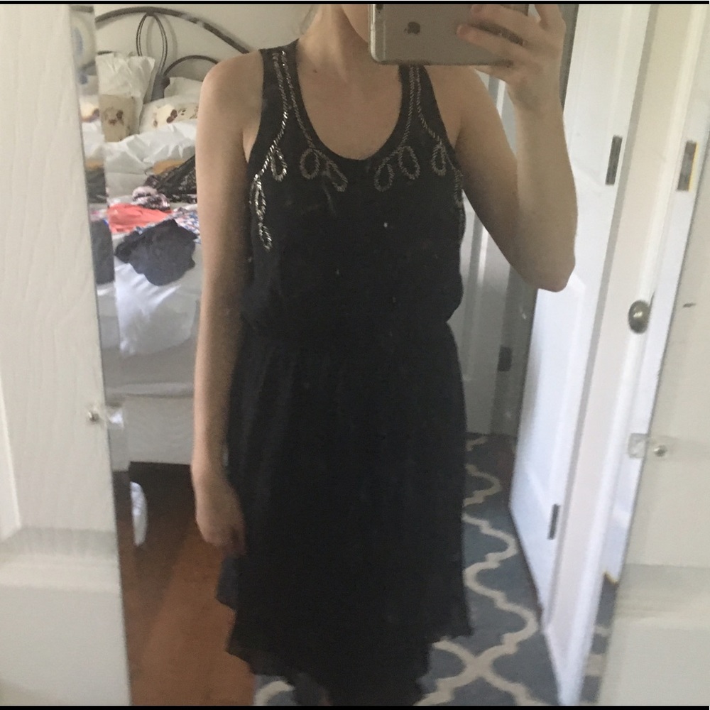 Black flowy dress
