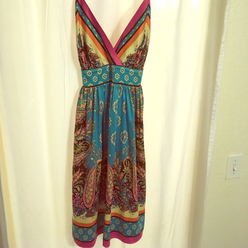 Silk printed dress