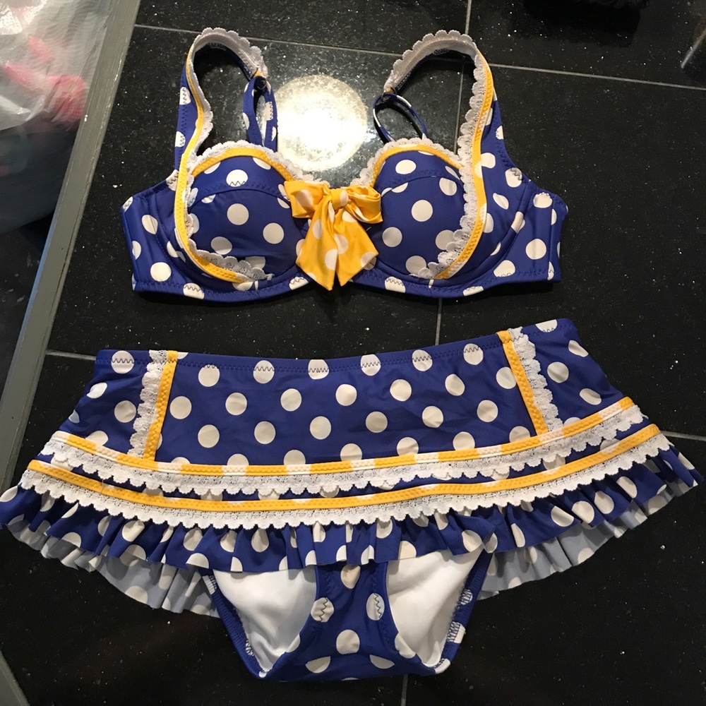 Betsey Johnson Sailor Swimsuit Set