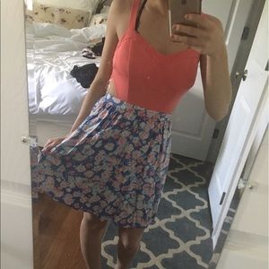 Flowy summer flowery dress