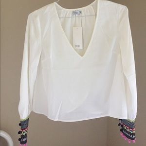 TOBI Blouse with Statement Cuffs