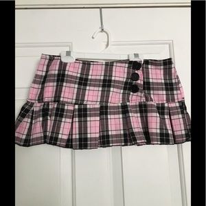 Pair of Hot Pink & Light Pink Plaid Skirts
