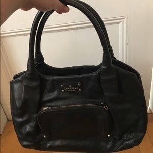 Black Kate Spade large clutch