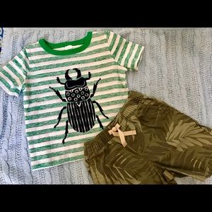 Joe Fresh shirt and Janie and Jack shorts