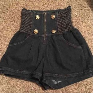 High waisted shorts