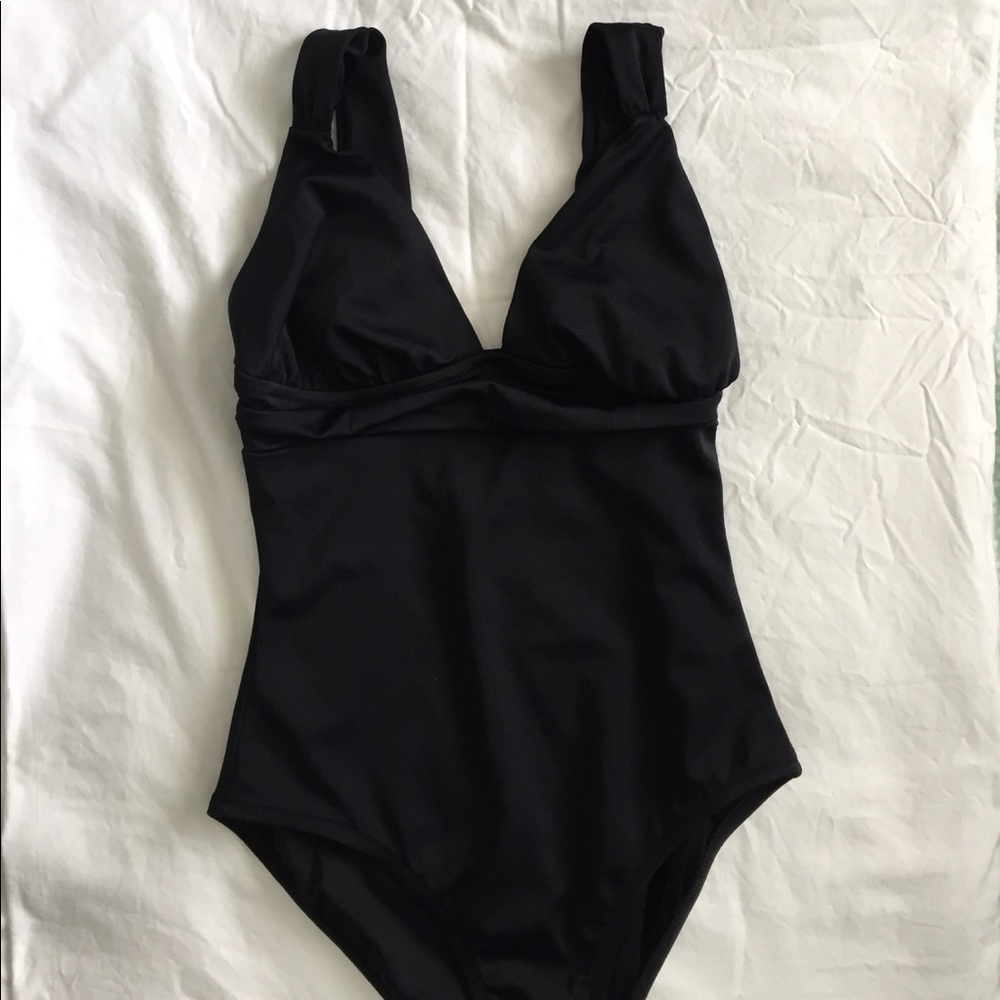 J.Crew Black One Piece Swimsuit 6D