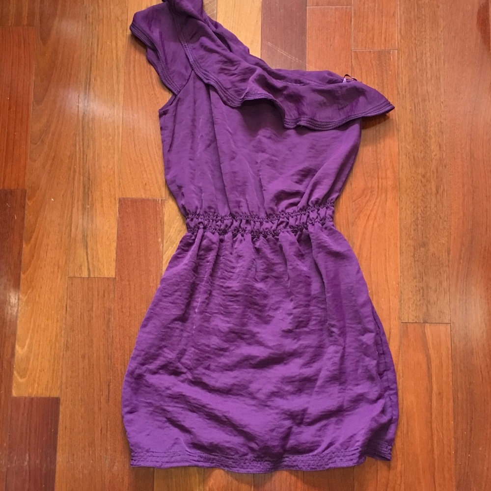 Plum One Shoulder Dress