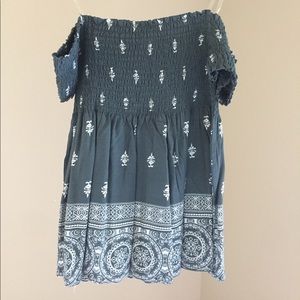 Pacsun Printed Off-the-shoulder Top