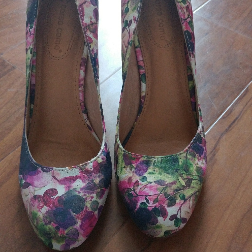 Corso Como floral print heels