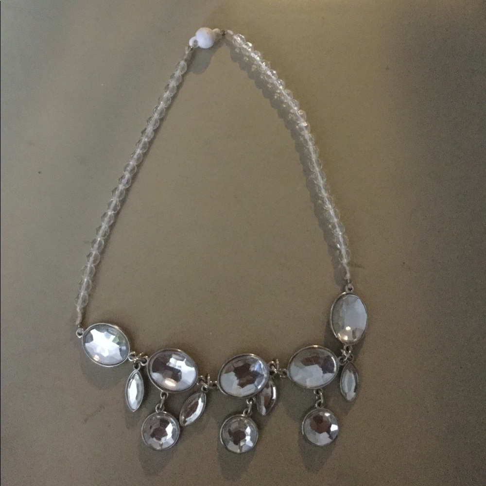 Faux crystal necklace