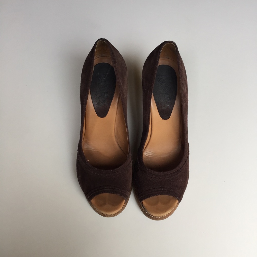 Michael Kors suede wedges 6.5
