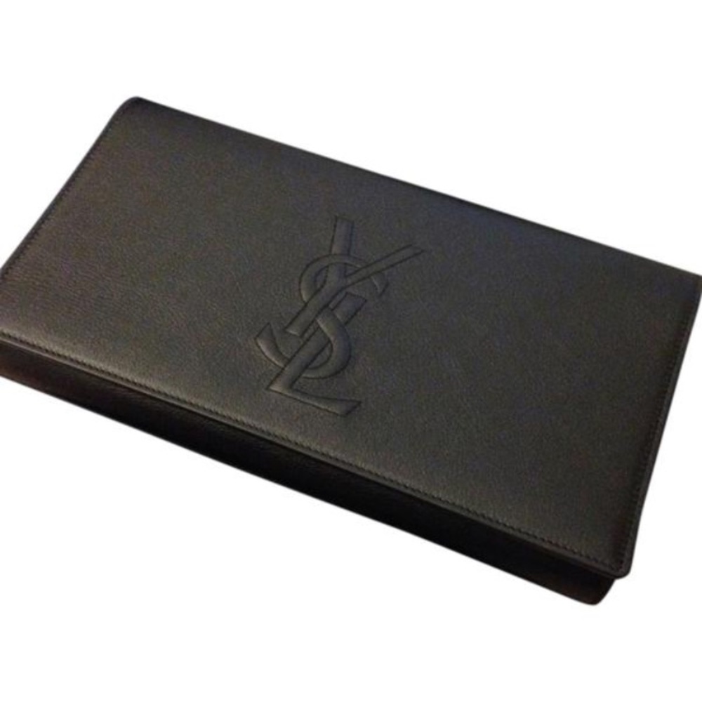 Yves Saint Laurent Classic Black Monogram Clutch