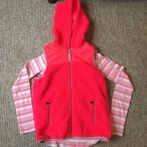 Pink Old Navy kids vest & long sleeve top