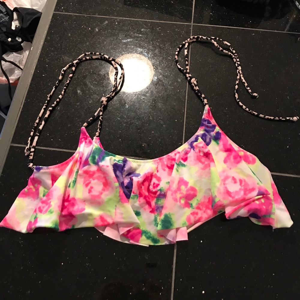 PINK Victoria's Secret Patterned Swing Swim Top