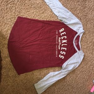 Jersey Tee Reckless Top. Size small