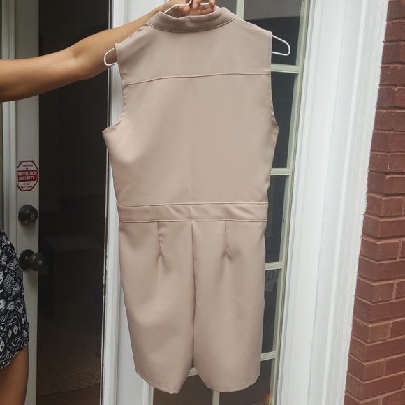 (SOLD)Beige Romper - Picture 2 of 2