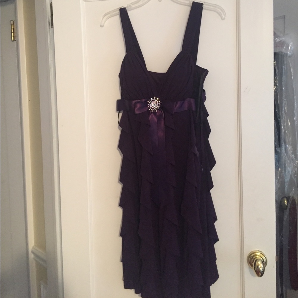 Purple ruffle dress💜
