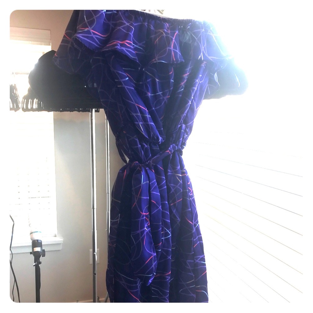 Fun, Flirty, Silky purple dress