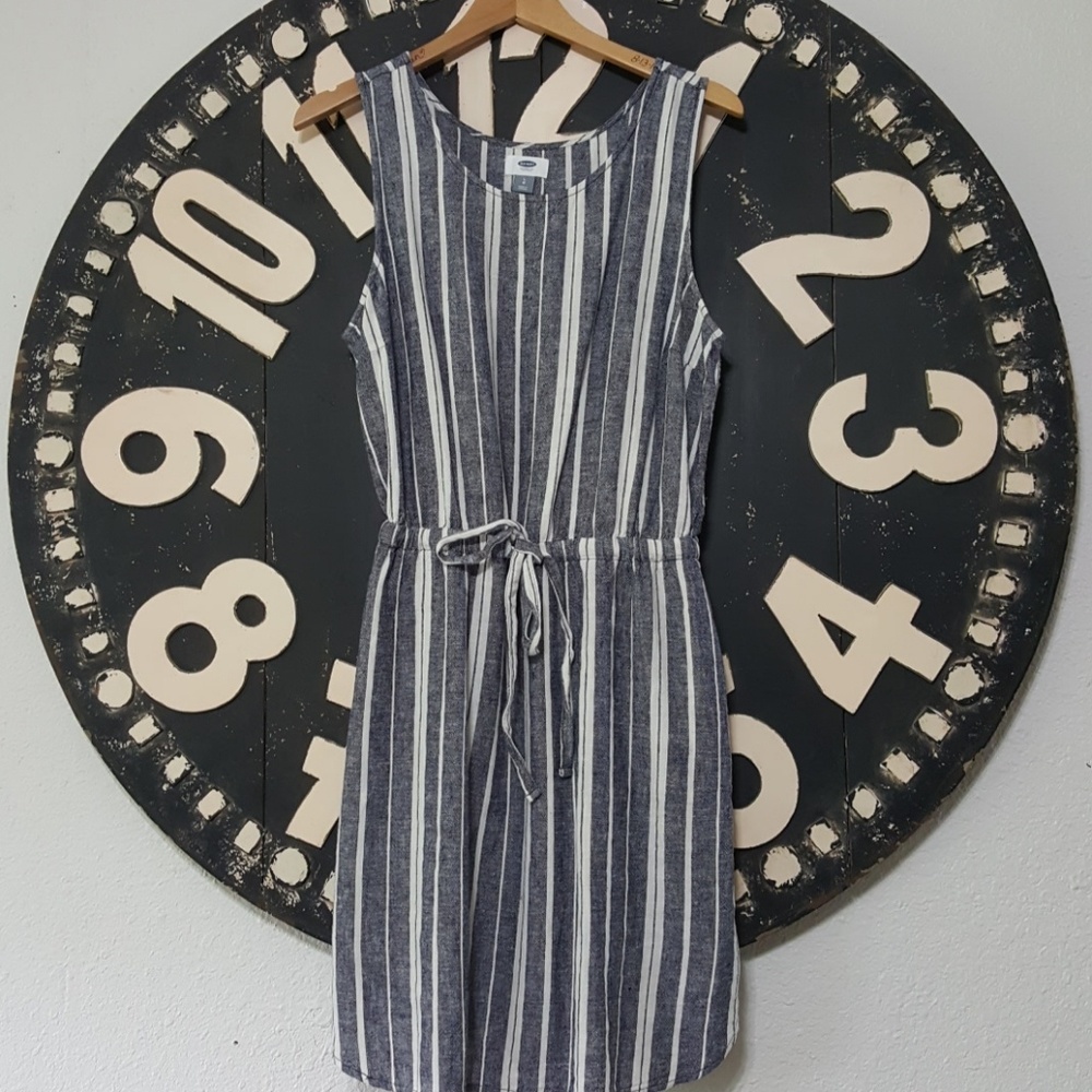 Linen Striped Dress