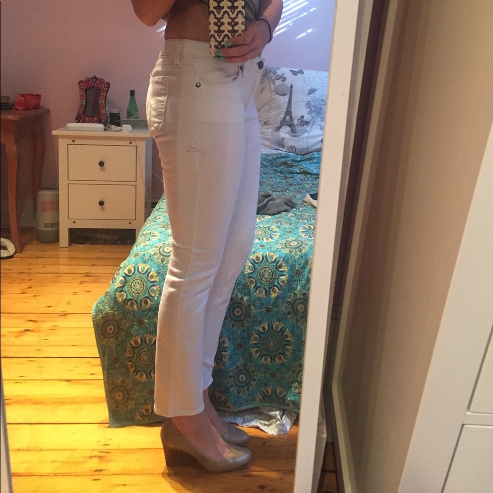 Level 99 Skinny White Jeans