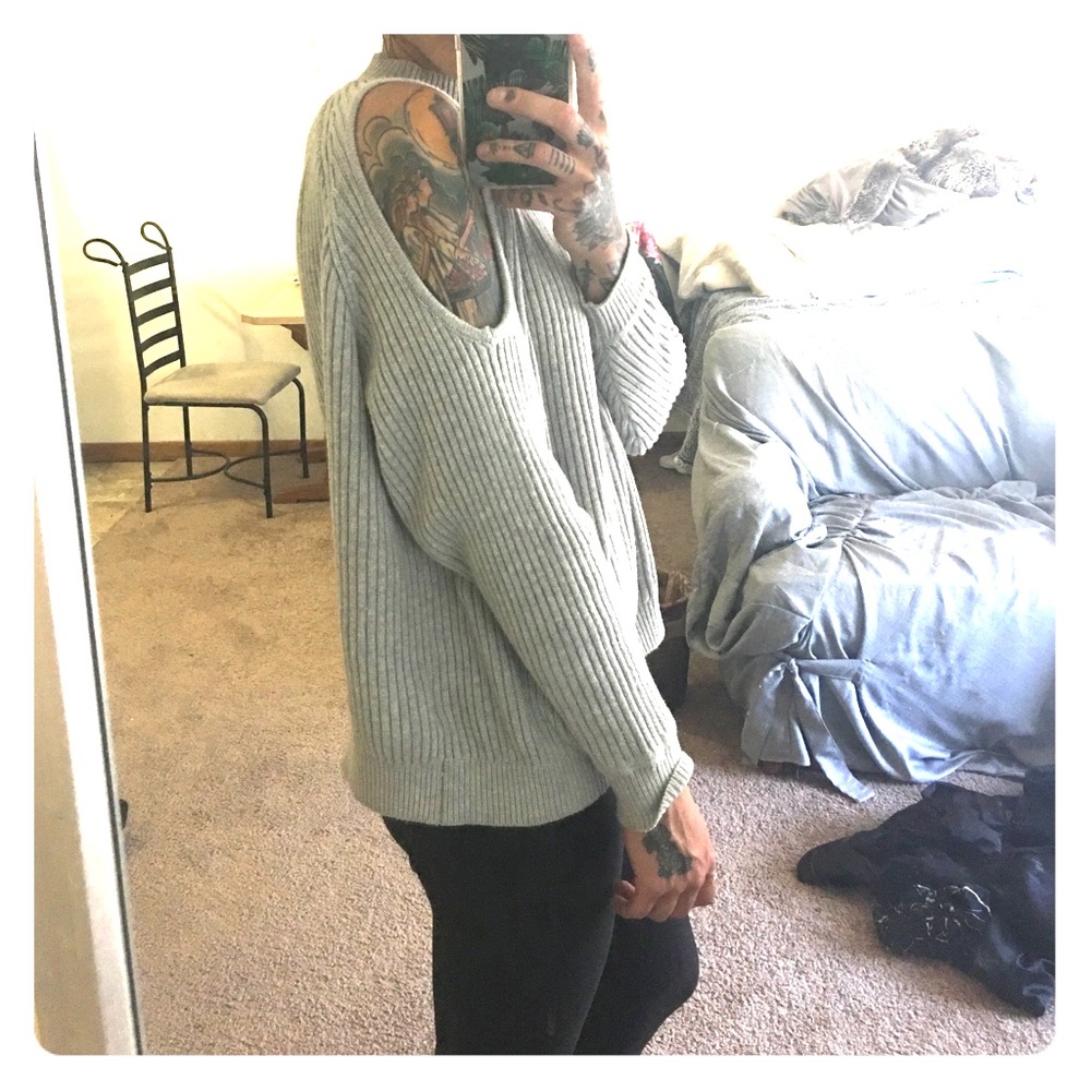 Cut-out sweater
