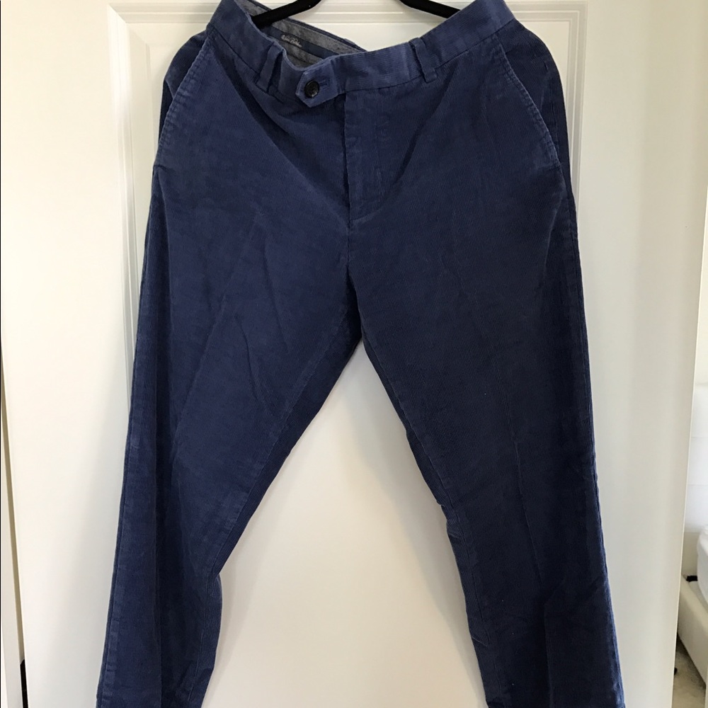Brooks Brothers Blue Corduroy Pant 32x32