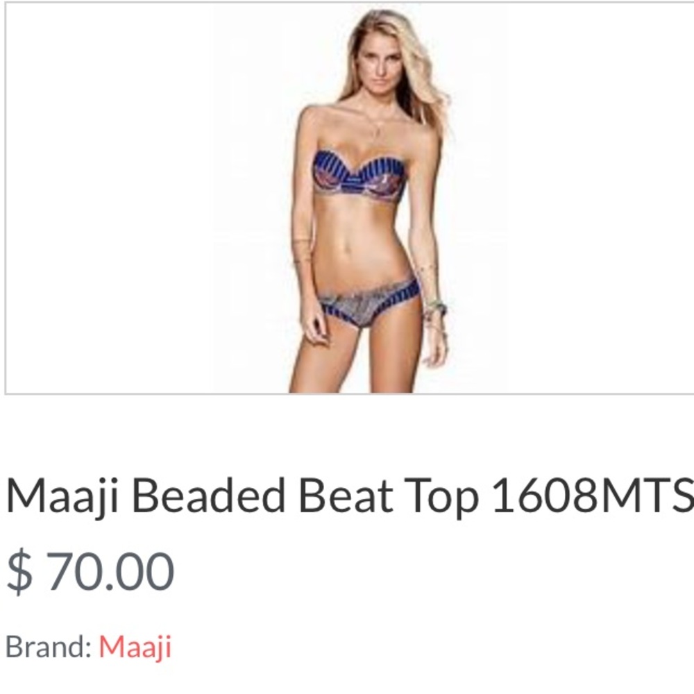 NWT Maaji Beaded Beat Bikini