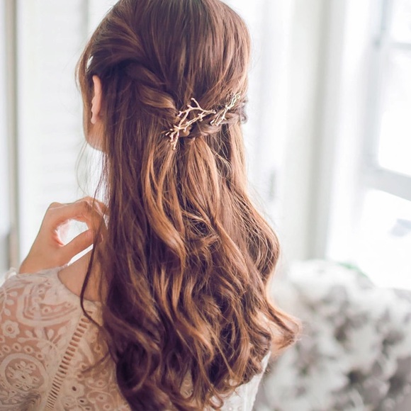 BUNDLED(2) Gold Colored Tree Branch Hair Pins - Picture 2 of 3
