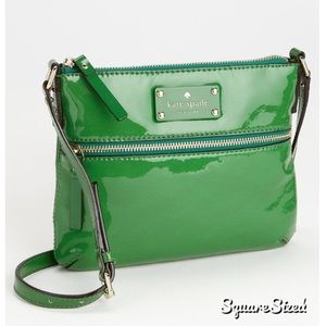 Kate Spade Patent Leather Crossbody in Green
