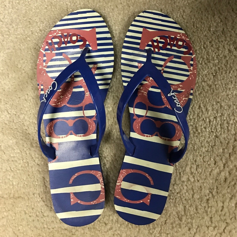 Coach flip flops