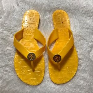 Tory burch yellow sandals