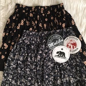 Brandy Melville skirt bundle! (with stickers)