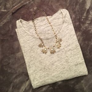 Heather Gray Long Sleeve Pocket Tee