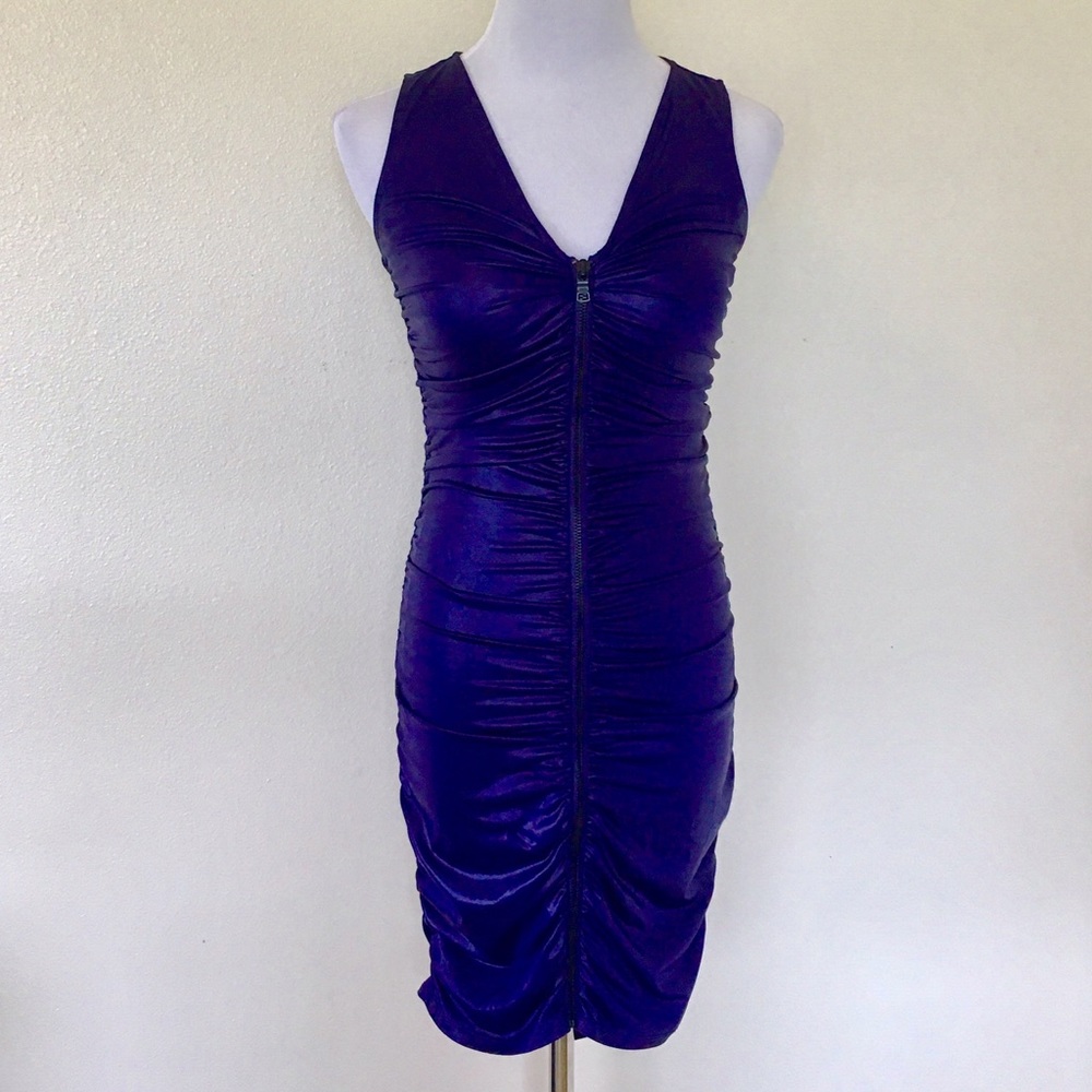 A/X Armani Exchange Stretchy Front Zipper Dress XS
