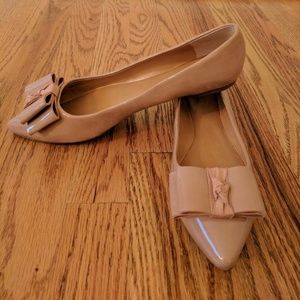 J.Crew Tan Patten Leather Flats