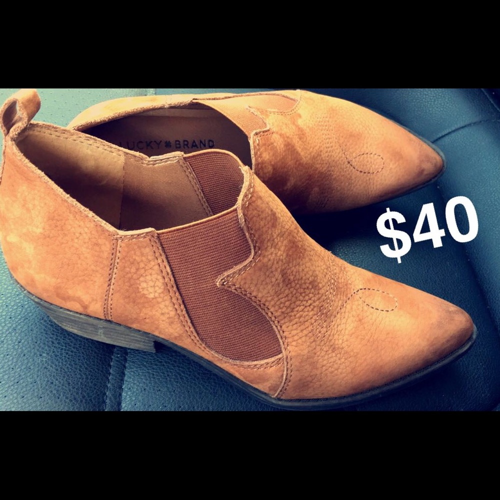 Lucky Brand Leather Booties S8