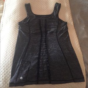 Lululemon dark Heather gray.